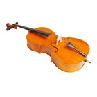 4 4 Wood Cello Bag With Bow  Rosin   Bridge Set