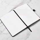 Journal notebook - Dot Grid Hard Cover Notebook  Premium Thick Dotted Black
