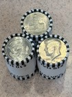 Kennedy Half Dollar Unsearched Bank Rolls  20 Coin Roll  Look For Silver        