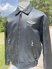 Harley Davidson Men 100th Anniversary Leather Jacket Black 3xl Made In Usa