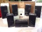 7 Mint Bose Double Cube Doubleshot Speakers 1 Center Channel   6 Surround Black 