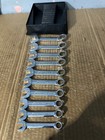 Snap-on Tools 10 Pc Metric 12 Point Midget Comb  Wrench Set In Tray 10mm - 19mm