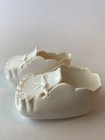 Baby Doll Shoes Vintage Molded Bow White Vinyl Soft Plastic Replacement