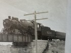 Vintage Steam Locomotive Train Crossing Steel Railroad Bridge Original Photo