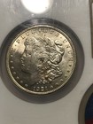 Binion Horseshoe Club Las Vegas Casino 1921 Morgan Silver Dollar   Chip Set Ngc