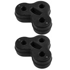 2x Exhaust-rear Muffler Insulator 3 Holes Red Vehicle Replacement Accessories