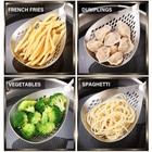 Skimmer Slotted Spoon Tool 304 Stainless Steel Fine Mesh Strainer