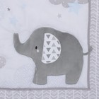 Little Love By Nojo Elephant Stroll Gray And White 3 Piece Nursery Crib Bedding