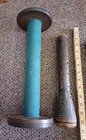 5 Antique Industrial Wooden Textile Mill Thread Sewing Spools Wood Nice
