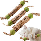 1pc Cat Cleaning Teeth Pure Natural Catnip Cat Molar Toothpaste Stick Silvervine