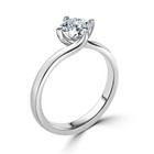 2 00 Ct Round Cut Real Moissanite Wedding Engagement Ring 14k Solid White Gold E