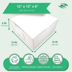0989 Premium Clay-coated Kraft Paperboard White Non-window Lock Corner Bakery   