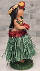 Vintage Hawaiian Hula Girl Car Nodder Bobble Dancer Hawaii Aloha Grass Skirt Lei