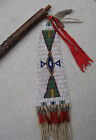  Fine Antique Plains Indian Pipe Tomahawk 100 Tacks file Burns 5 Color Bead Drop