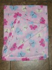Parents Choice Plush Fleece Pink Butterfly Baby Security Blanket 30 x36 