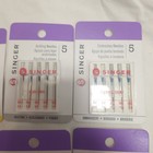 Lot Of 7 5 Pk Singer Sewing Machine Needles Microtex  Embroidery  Quilting