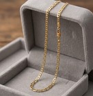 10  Italian Solid Mariner Ankle Bracelet Anklet 14k Yellow Gold Plated Silver