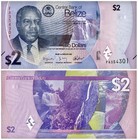 Belize 2-100 Dollars 6 Pieces Set  2025  P-73-78  Unc