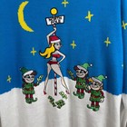 Costume Agent Ugly Christmas Sweater Men Xl Blue Elf North Pole Striptease Party