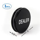 3  Acrylic Dealer Button  Casino Poker Button For Gambling Card Games  Texas    