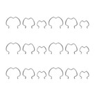 18pcs Transmission Cooler Line Retaining Clamps 800-801 Stainless Steels 