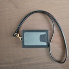 Coach Black Lanyard Id Card Holder 