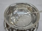 Large Wallace Silver Plated 15  Punch Bowl With Ladle 12 Cup Set
