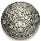 1893 50c Barber Silver Half Dollar Love Token  sa   Ex Jewelry