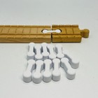 Wooden Train Track Dog Bone Connectors White Compatible With Thomas Ikea Brio 12