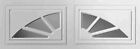Ideal Garage Doors White Sunset 501  Window Inserts short Panel  Set Of 2