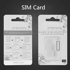 Us 1 Pcs Nano Sim Card To Micro Standard Adapter Adaptor Converter Set 4 In 1 