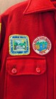 Vintage 1970s Bsa Red Wool Jac-shirt Valley Forge Council Used