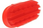 Horse Grooming Curry Comb Red Color Plastic With Adjustable Strap