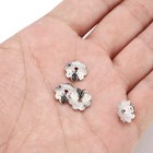 100pcs Silver Stainless Steel Flower Bead Caps For Jewelry Making End Caps 11mm