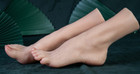 New Platinum Silicone Female Vein Feet Mannequin Big Feet High Arch Foot Size 40