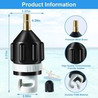 2 Pack Air Pump Adapters Strong Sealing For Inflatable Boat Paddleboard Kayak