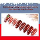 Allstarry Red Chrome Nail Powder Metallic Mirror Effect Dust Glitter 