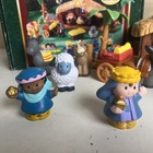 Fisher Price Little People Christmas Story Nativity Set Lights Sounds  Works