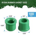 100pcs 1 4  Quick Coupler Charging Gaskets  Hvac Hose Seals