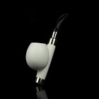 Silver Spigot Cavalier Pipe By Ali -new-block Meerschaum Handmade Case 1299