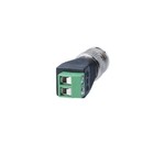 50 X Bnc Male Balun Connector Cat5 Cable Screw Terminal Cctv Video Camera