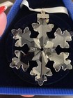 Swarovski Annual Snowflake Christmas Ornament 2016 Preowned Great Condition2016