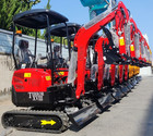 Free Shipping 2025 2 Ton New Mini Excavator  Kubota D902 Diesel Engine 16 Hp 