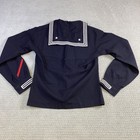 Vintage U s  Navy Jumper Pullover Uniform Top E-4 Petty Officer Black 19x24x27