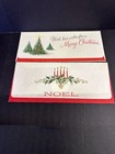 Hallmark Christmas Money Gift Card 2 Vintage Santa Claus Unused Envelope Nos
