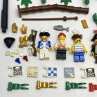 Lego Vintage Pirates Parts Lot Minifigures Boat Ship Mast Maps Weapons Cannons