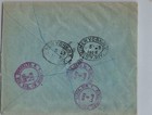 1928 Palestine Jerusalem Registered Kenyons Cover To Usa Ny Brooklyn