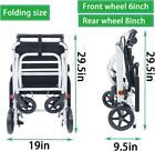  only 15lb  Super Lightweight Transport Wheelchair  Easy To Travel  Locking Hand