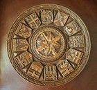 Karl Rothammer Canadian Provincial Crests Round Carved Reproduction Wall Plaque