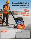 Vevor Concrete Scarifier  3700w 2500 Rpm Walk-behind Floor Planer Grinder
